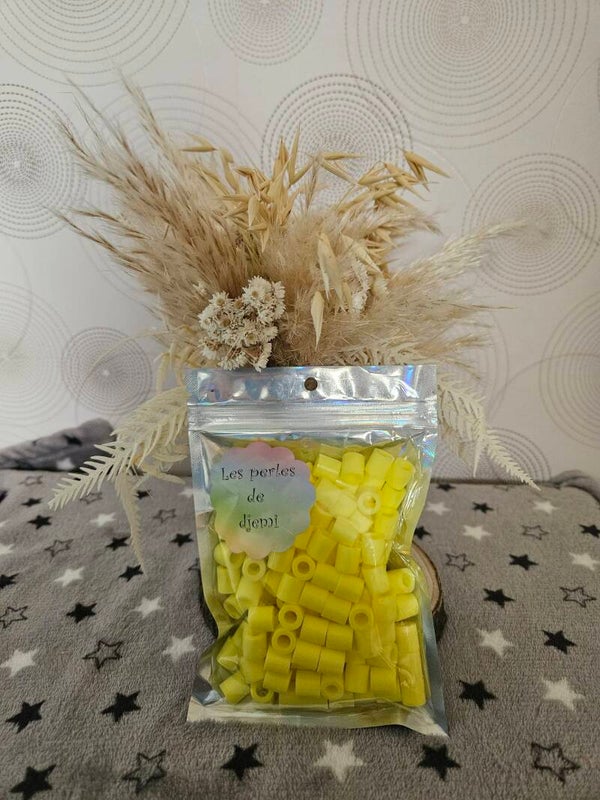 perles hama maxi jaune pastel