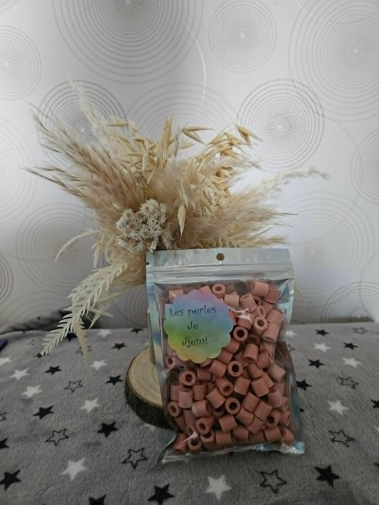 perles hama rose pastel