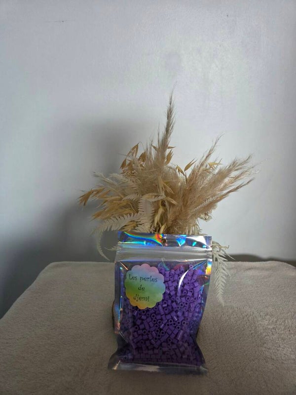 perles hama midi violet pastel