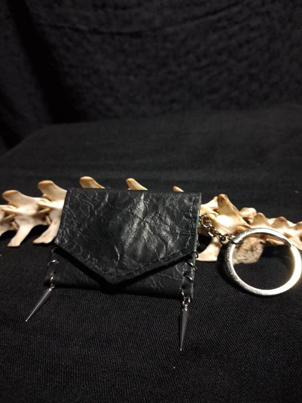 Spikes Micro-Pouch Keychain