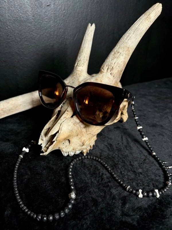 Beaded Bone Glasses Strap