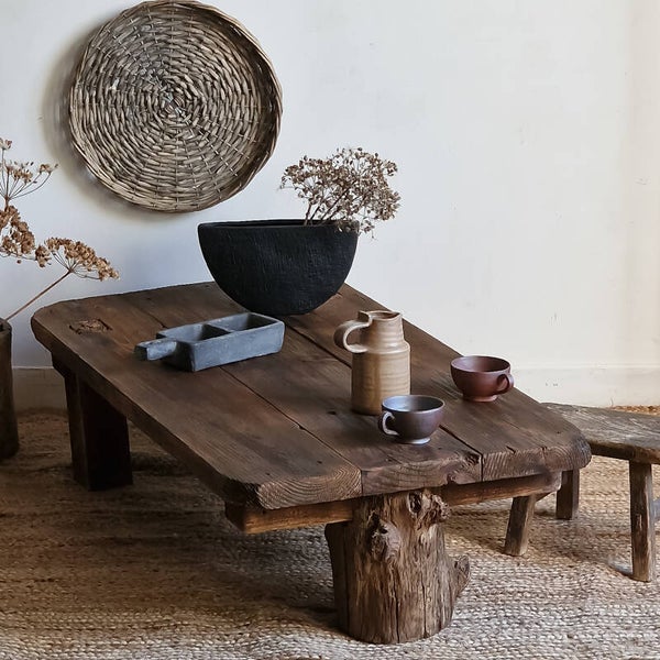 Table basse wabi-sabi Saikï