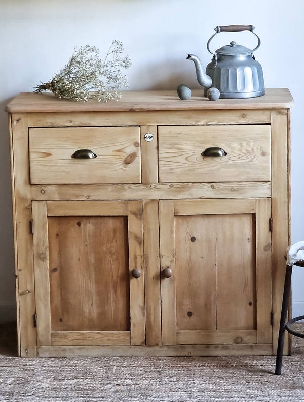 Buffet bois brut  vintage Léandre