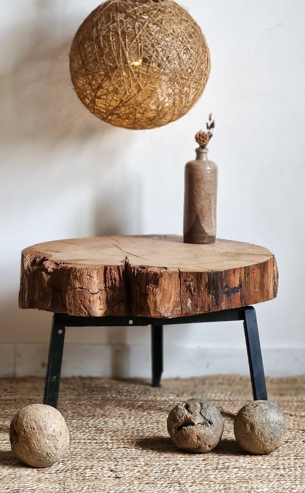 Table Basse Artisanale en Bois Massif AOÏ