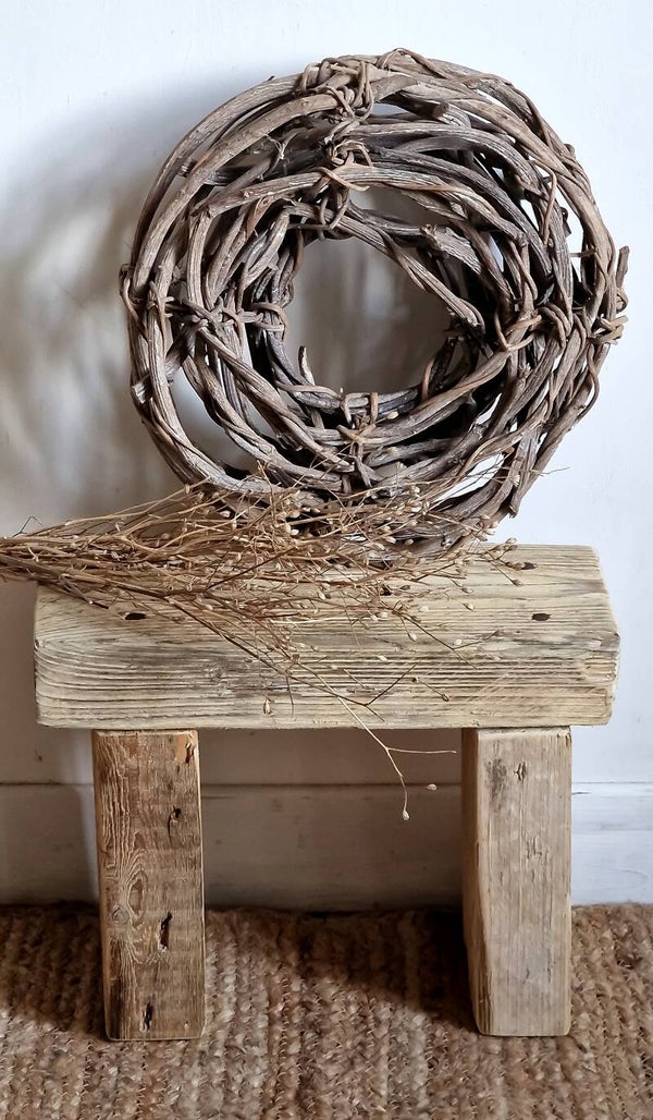 Couronne naturelle – esprit campagne chic & wabi-sabi Mélisse 1
