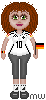 Kleene Deutschlandfan Heim mit Fahne