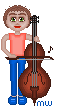 Ötsche spielt Kontrabass