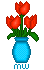 Tulpen in Vase