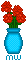 Vase mit Rosen