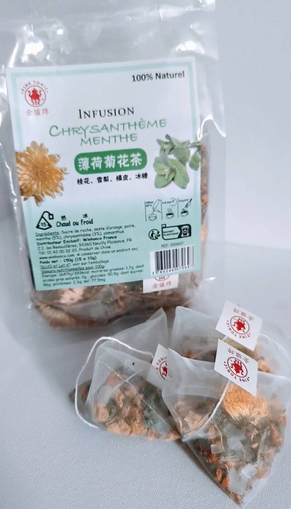 L'infusion chrysanthème menthe