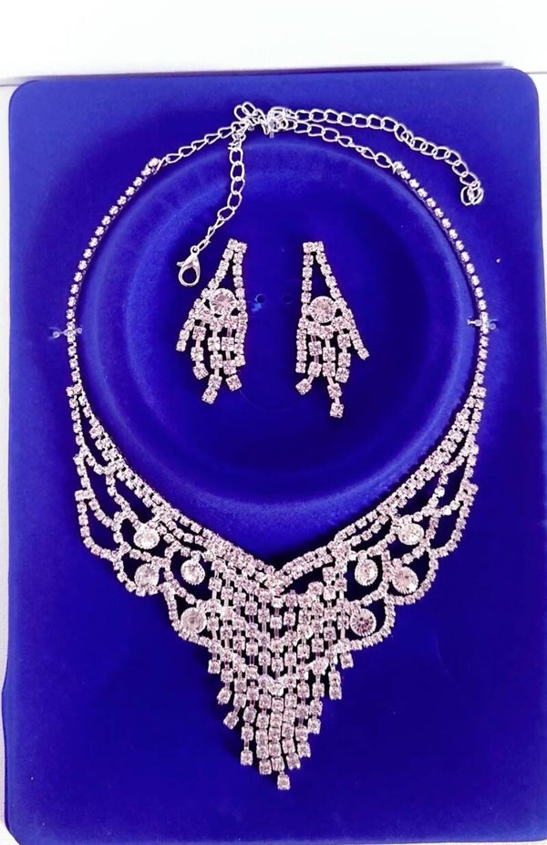 Ensemble bijoux fantaisie argent