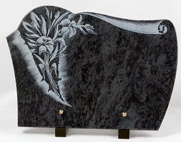 N°15 Plaque forme gravure Fleur de lys