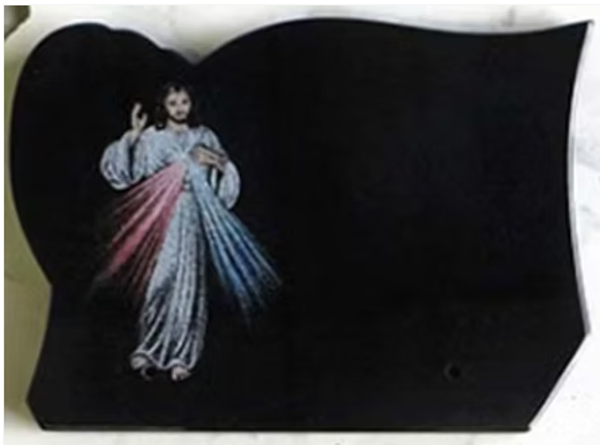 N°6 Plaque forme gravure Christ