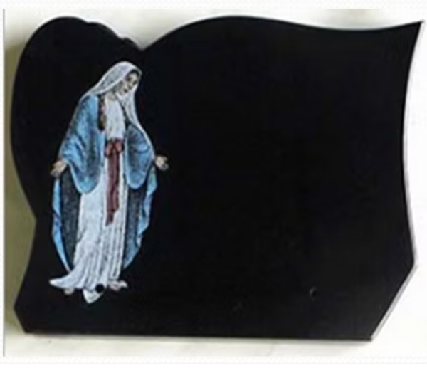 N°7 Plaque forme gravure Vierge Marie