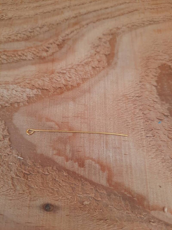 Goudkleurige kettelstiften 5 cm, 20 stuks