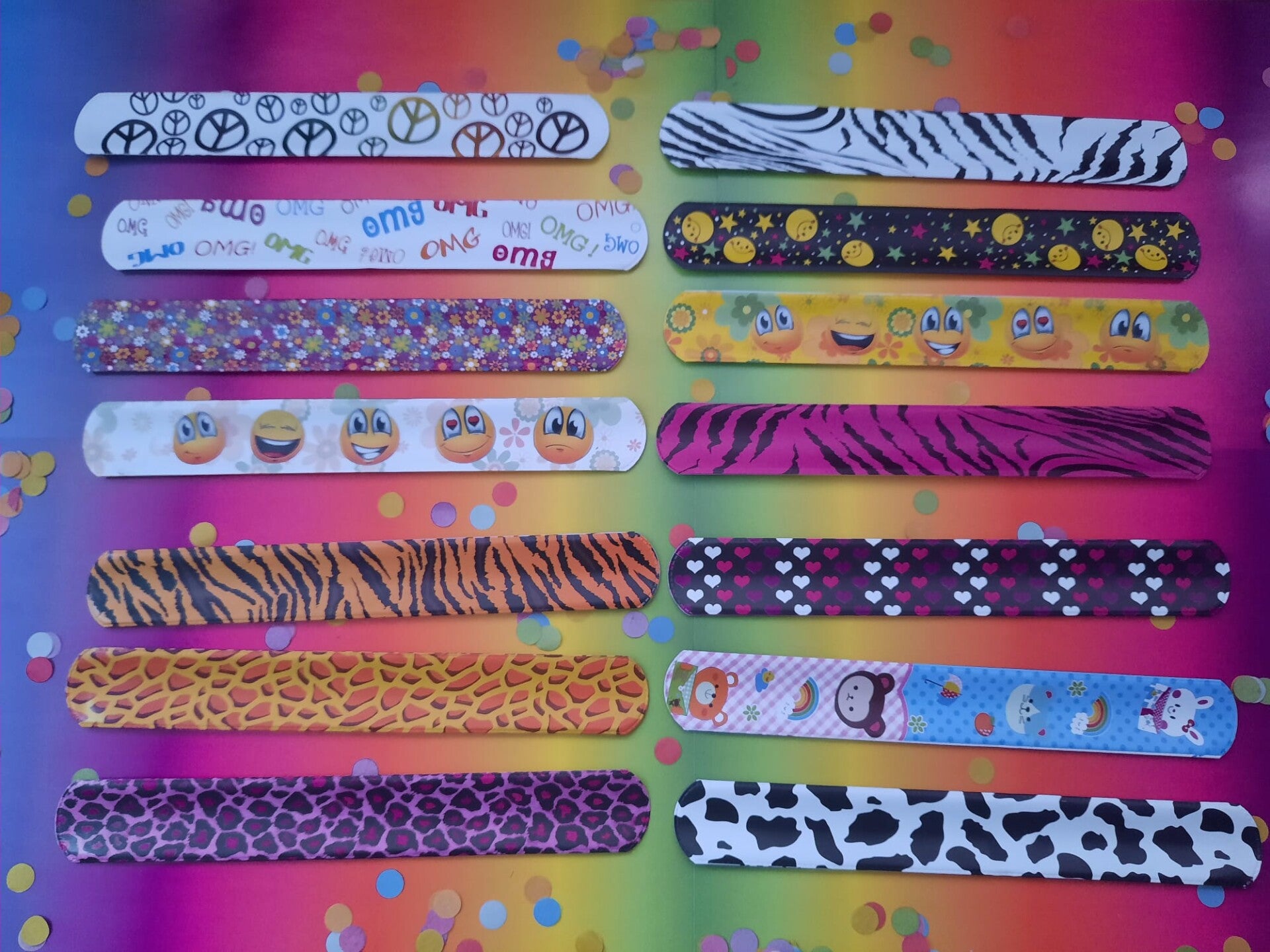 Klaparmband met print