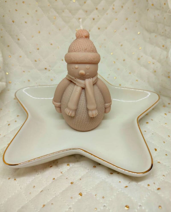 Bonhomme de neige avec coupelle étoile