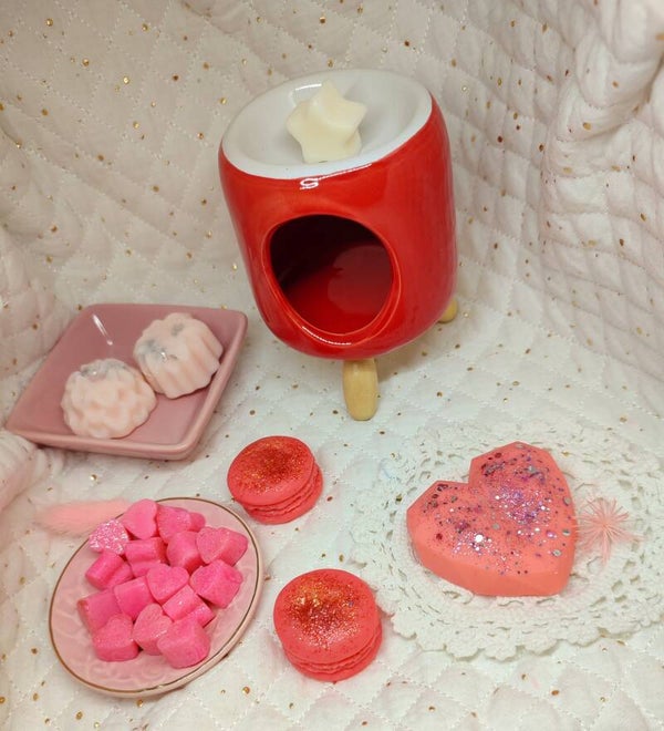 Box fondants brûleur scandinave rouge