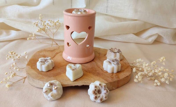 Brûleur cœur rose pâle