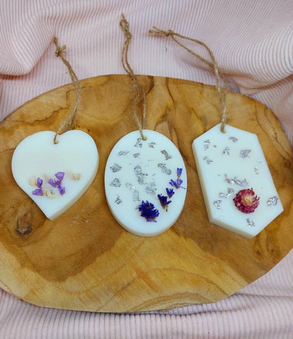 Lot de 3 galets Fleur de coton