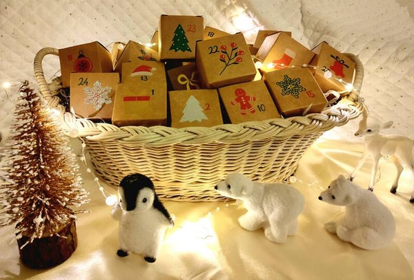 Calendrier de l'avent bougies