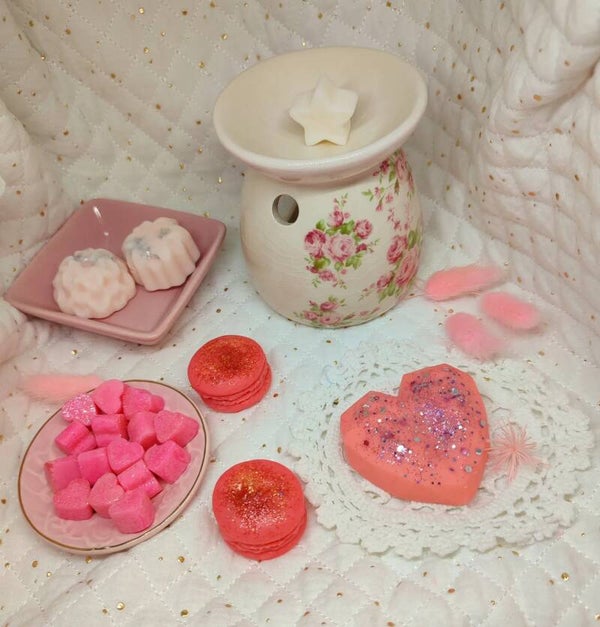 Box fondants brûleur vintage fleurs