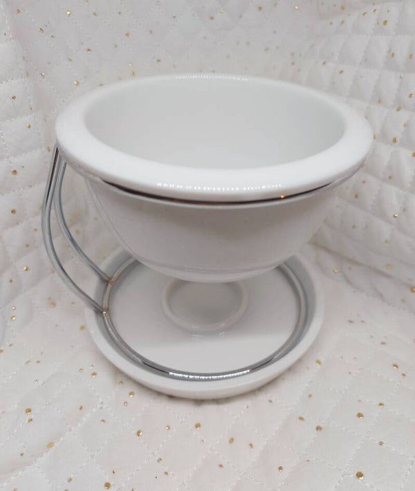 Brûleur blanc métal + 3 fondants Molly