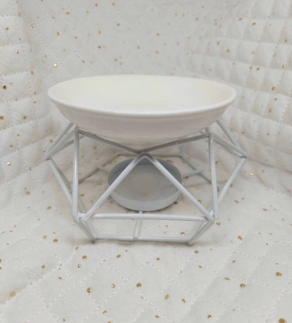 Brûleur graphique blanc + 3 fondants Molly