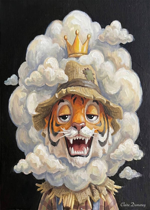 Tijger Vogelverschrikker (Wolken)