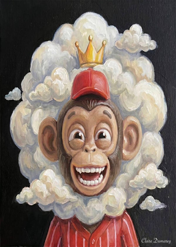 Chimpansee Honkbal (Wolken)