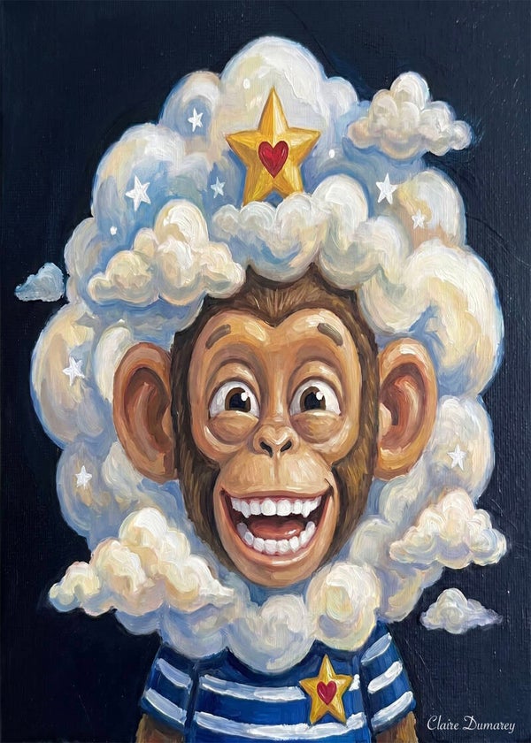 Chimpansee Marine (Wolken)