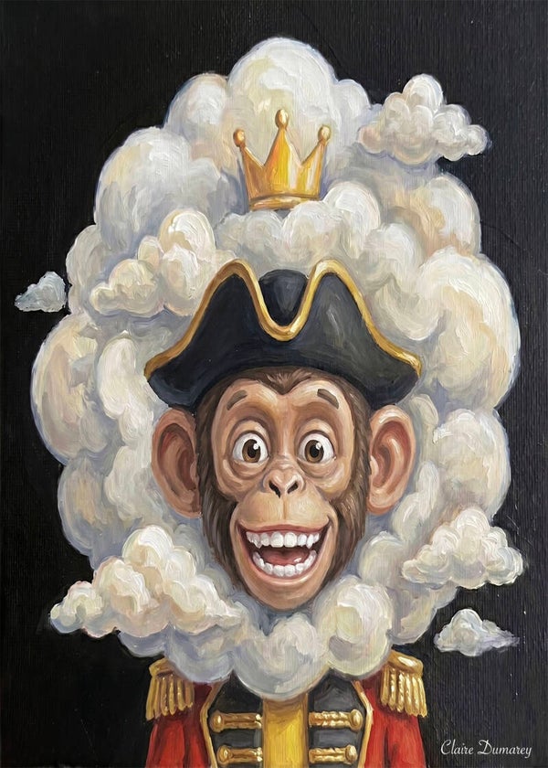 Chimpansee Leeuwen Temmer (Wolken)