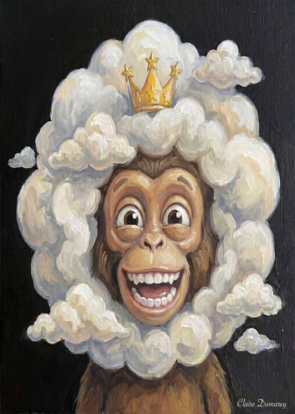 Chimpansee Natuurlijk (Wolken)