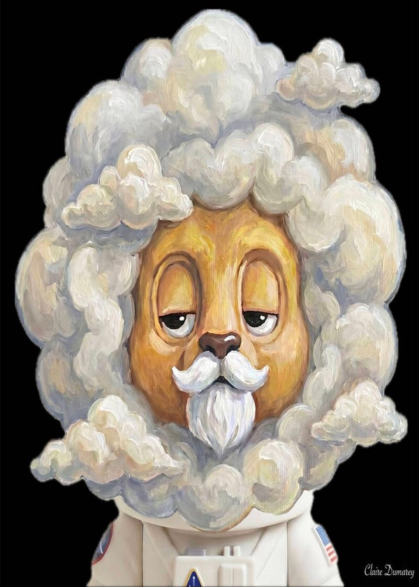 Leeuw Astronaut (Wolken)