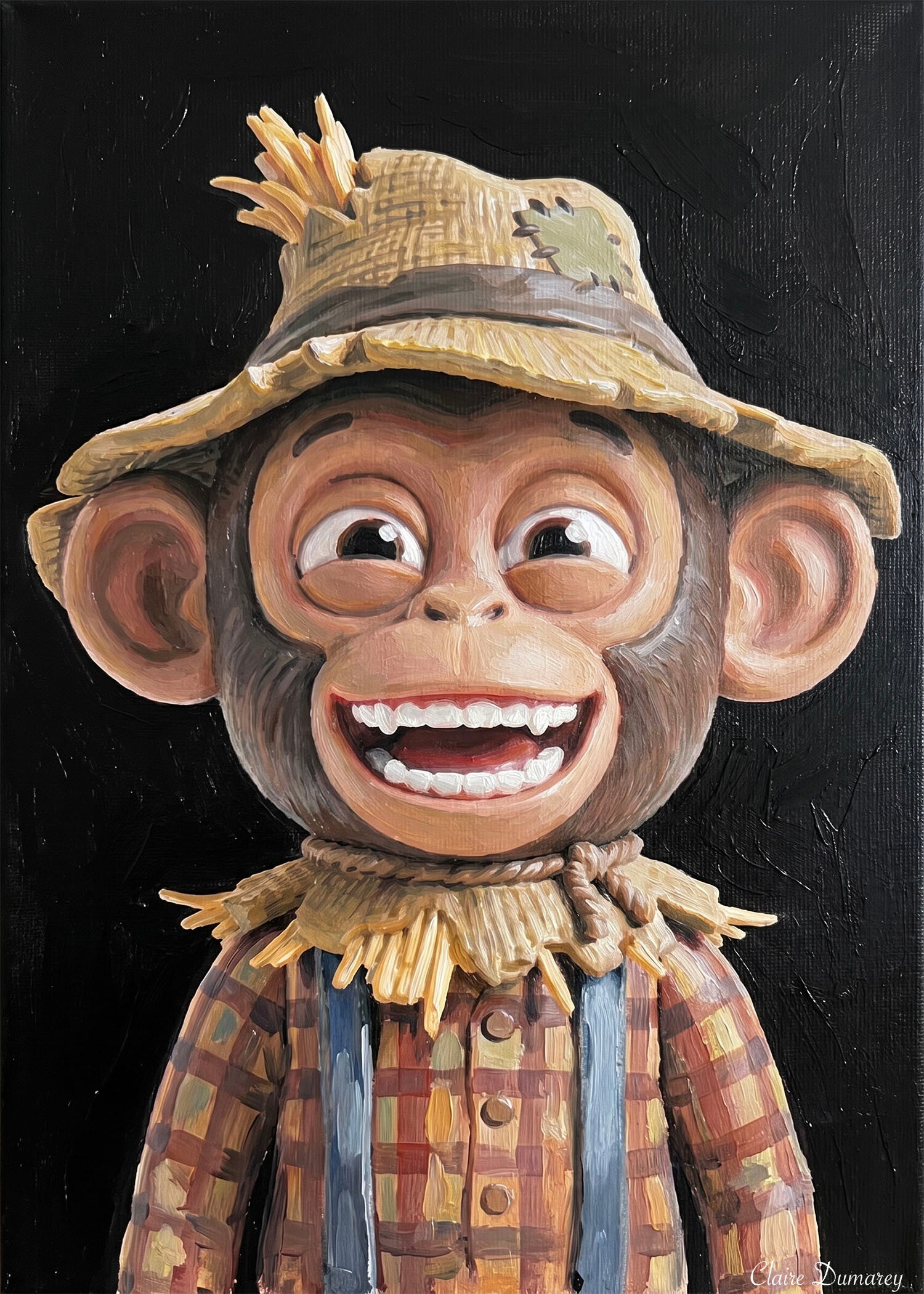 Chimpansee Vogelverschrikker