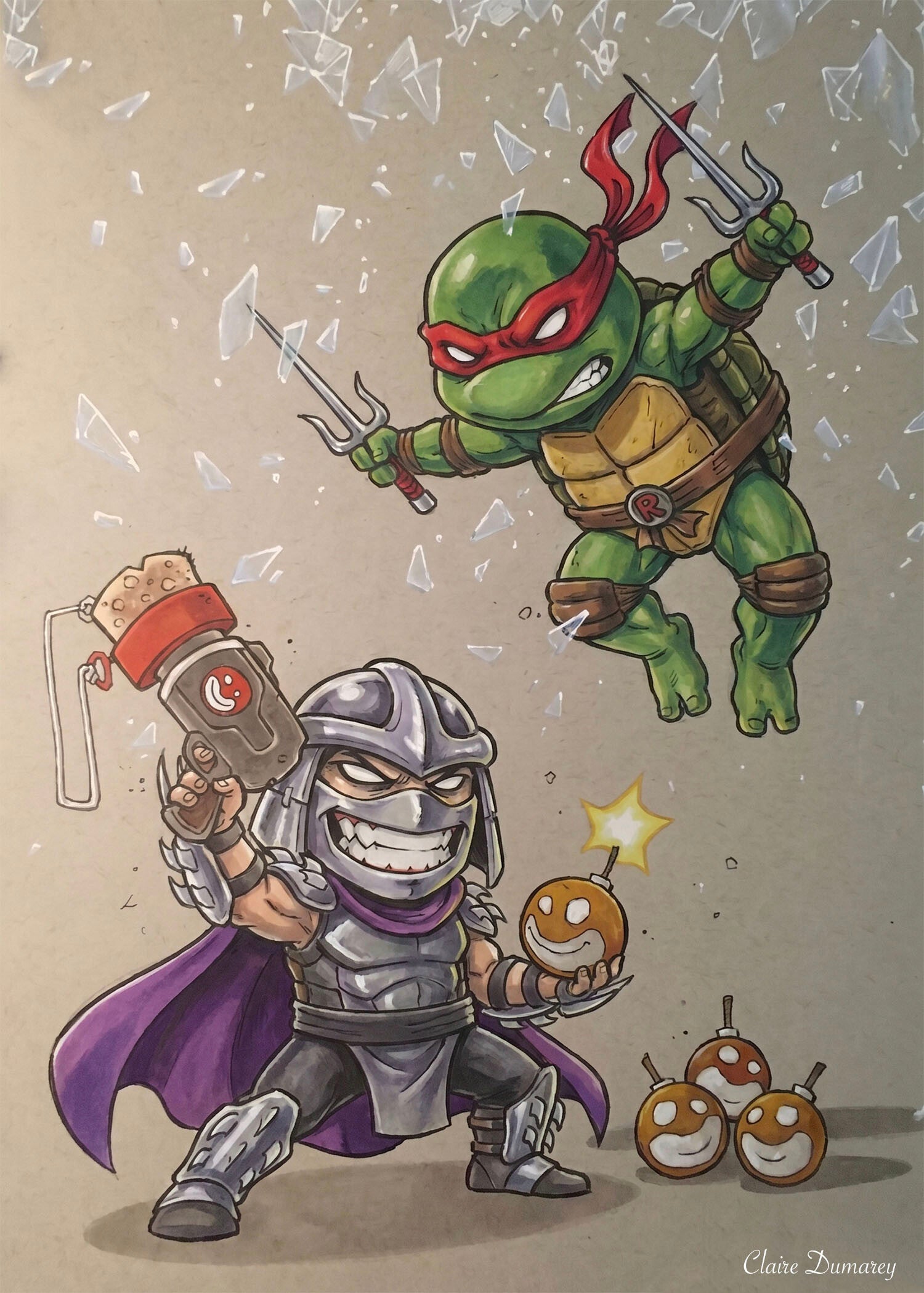 Raphael en Shredder TMNT (Schurken)