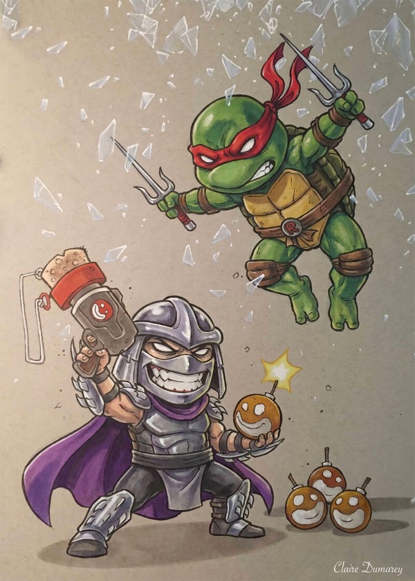 Raphael en Shredder TMNT (Schurken)