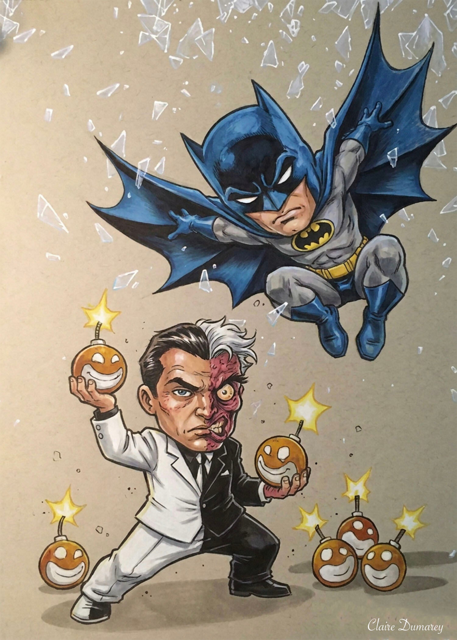 Batman en Two-Face (Schurken)
