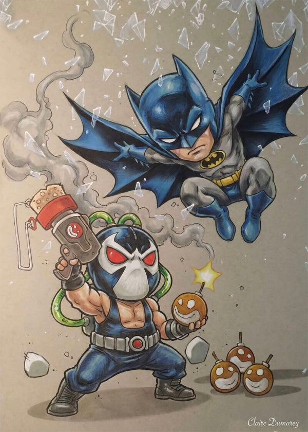 Batman en Bane (Schurken)