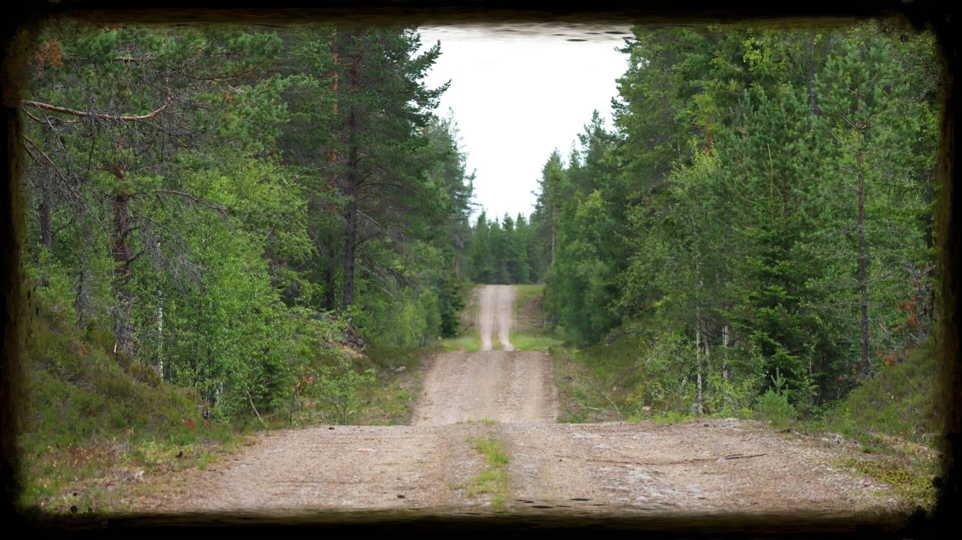 Schotterpisten in Schweden