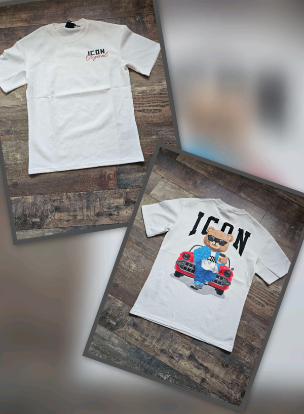 Shirt wit beer voor auto