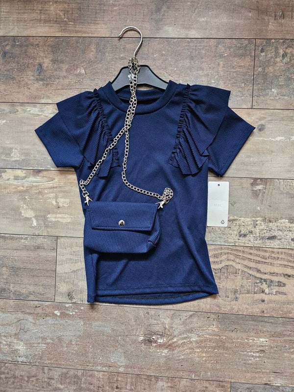 Shirtje donker blauw