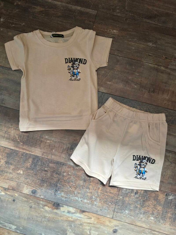 Set beige grote beer