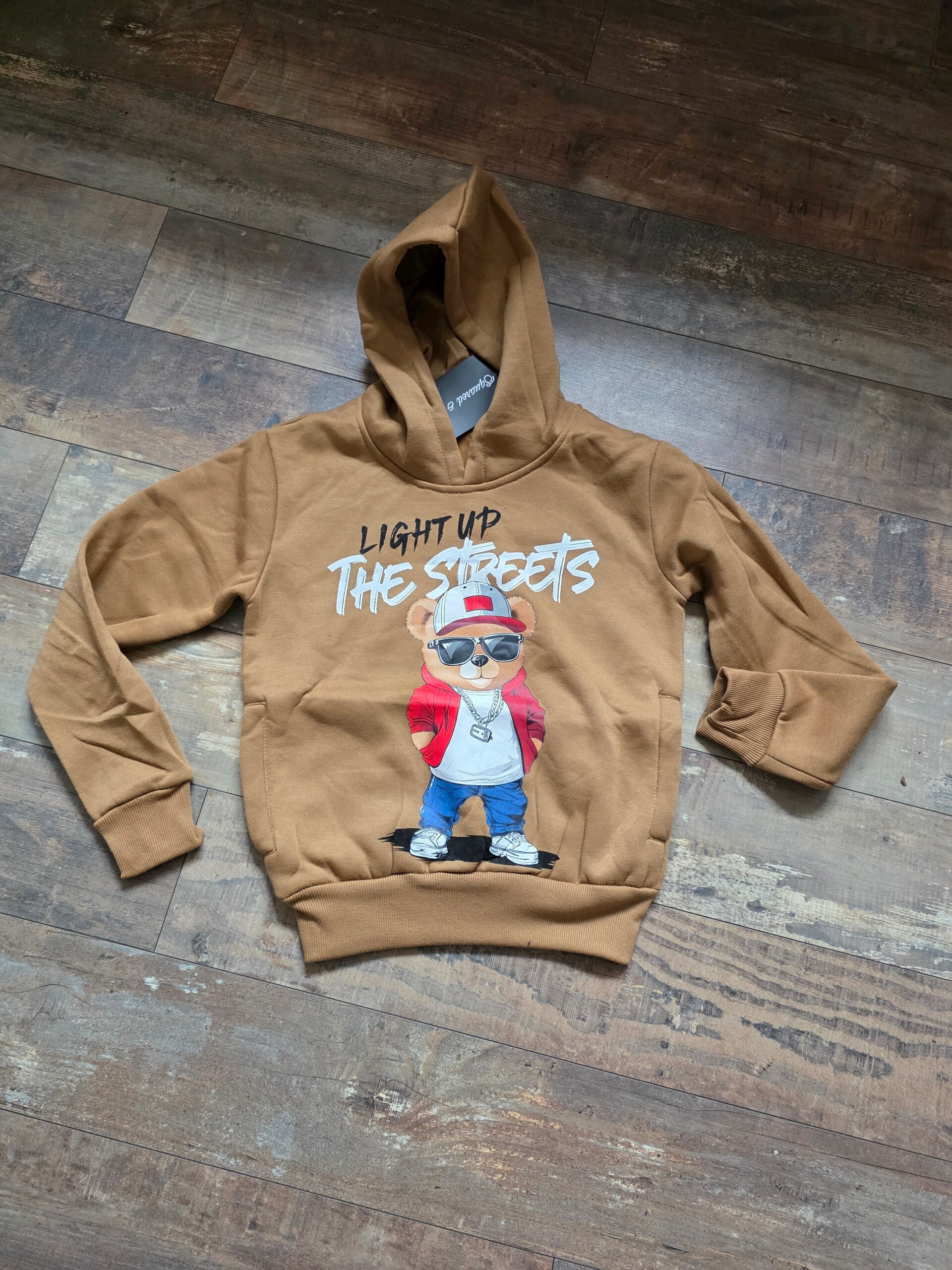 Hoodie beer camel