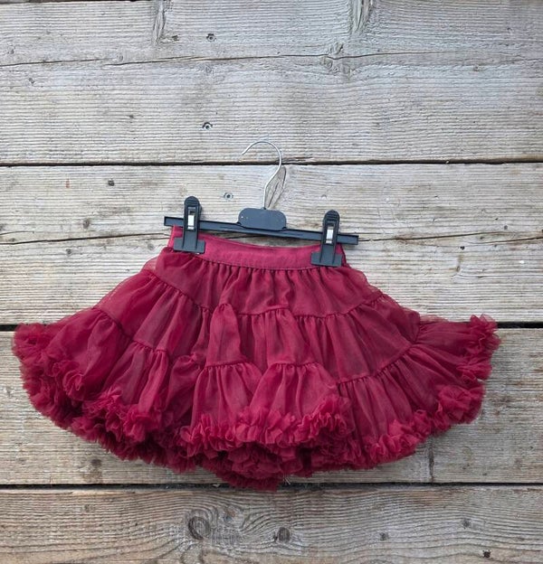 Tulle rok Bordeaux