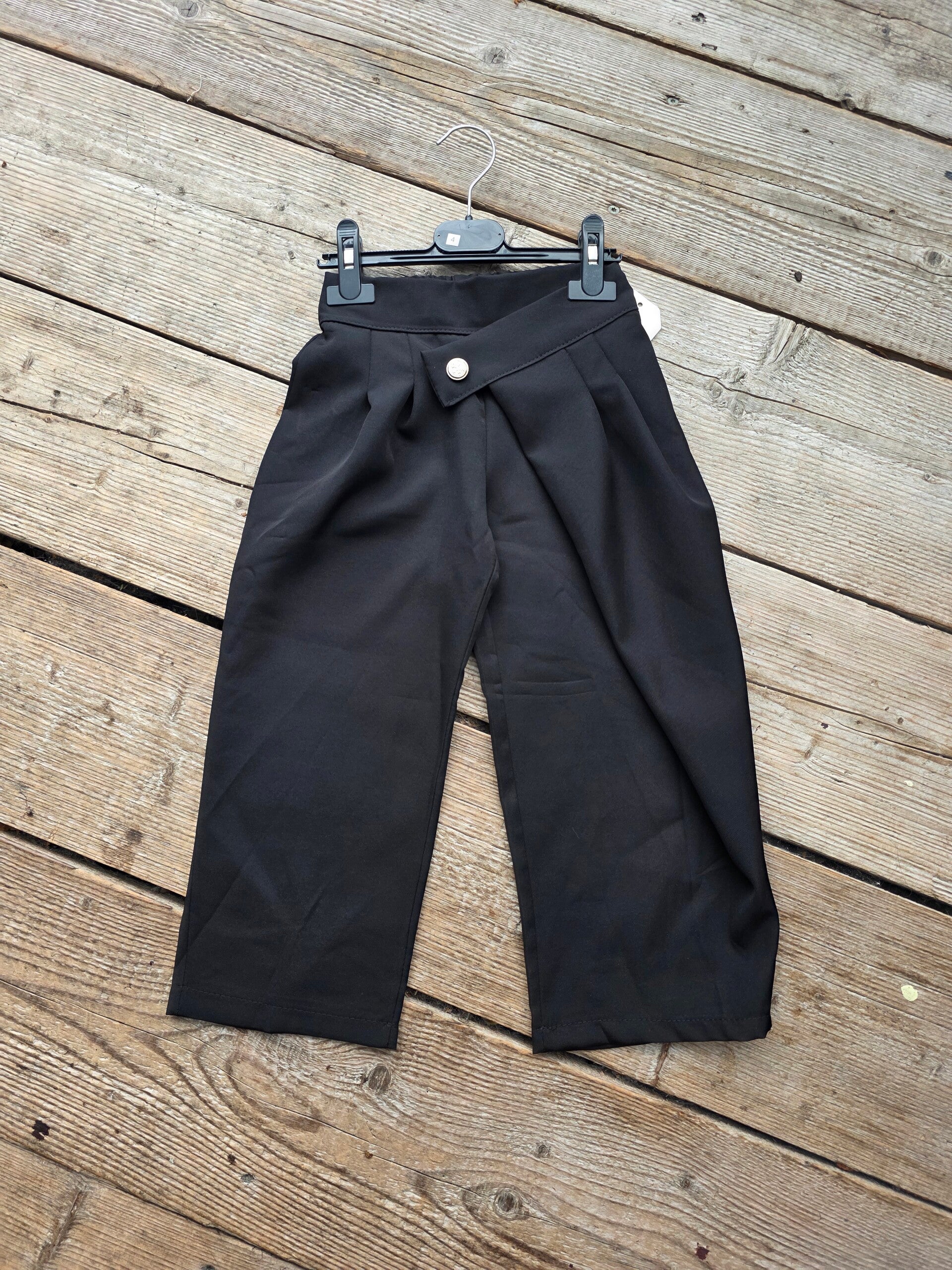 Pantalon  enkele overslag  zwart