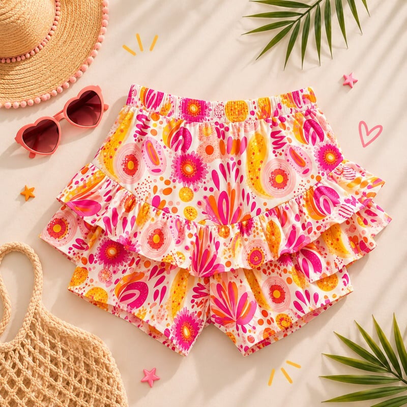 Short roze/geel
