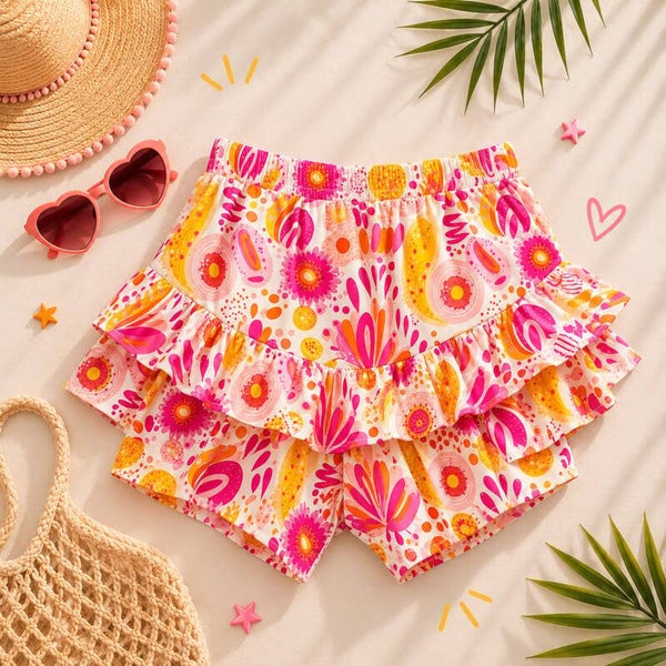 Short roze/geel
