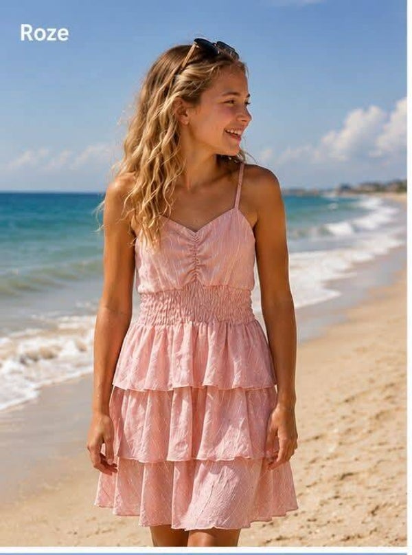 Jurkje spaghettibandjes  roze
