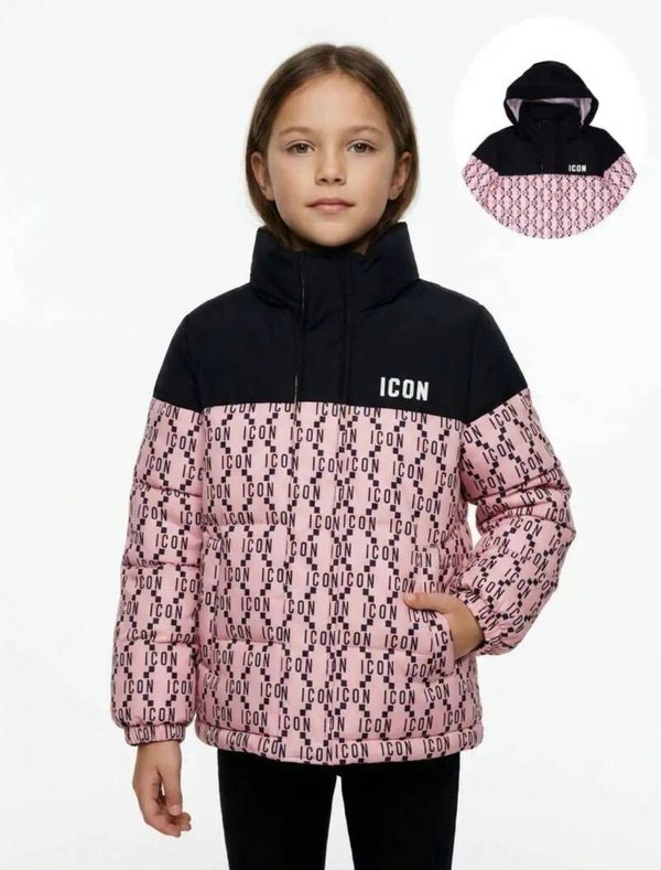 Icon korte jas roze